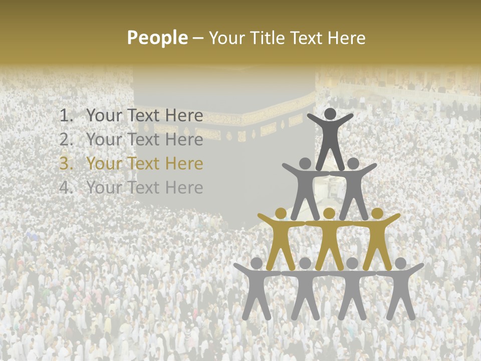Crowd Evening Holy PowerPoint Template