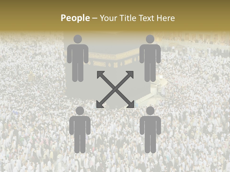 Crowd Evening Holy PowerPoint Template