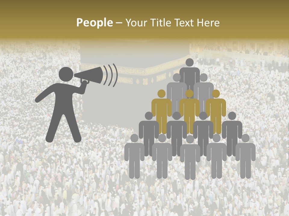Crowd Evening Holy PowerPoint Template
