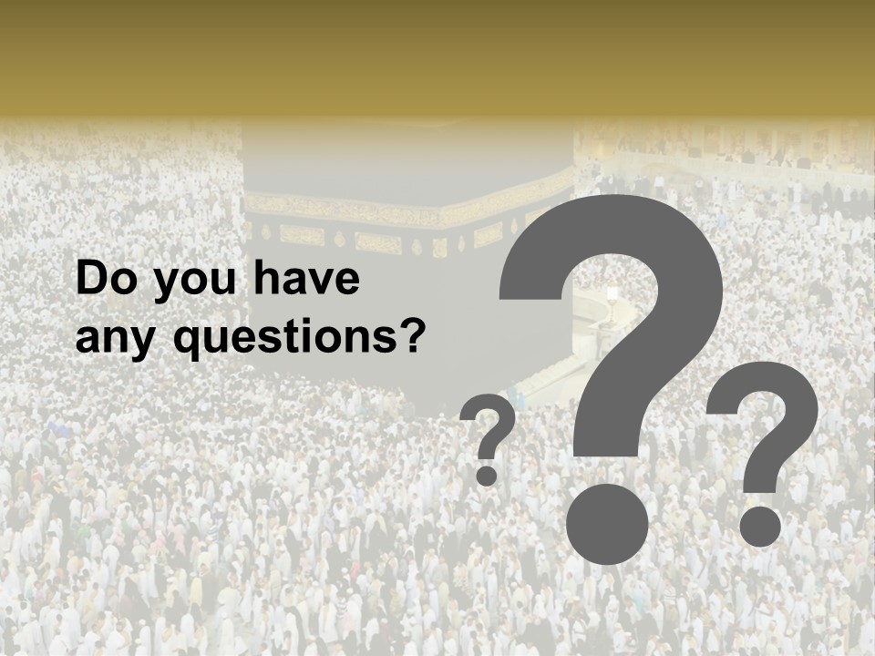 Crowd Evening Holy PowerPoint Template