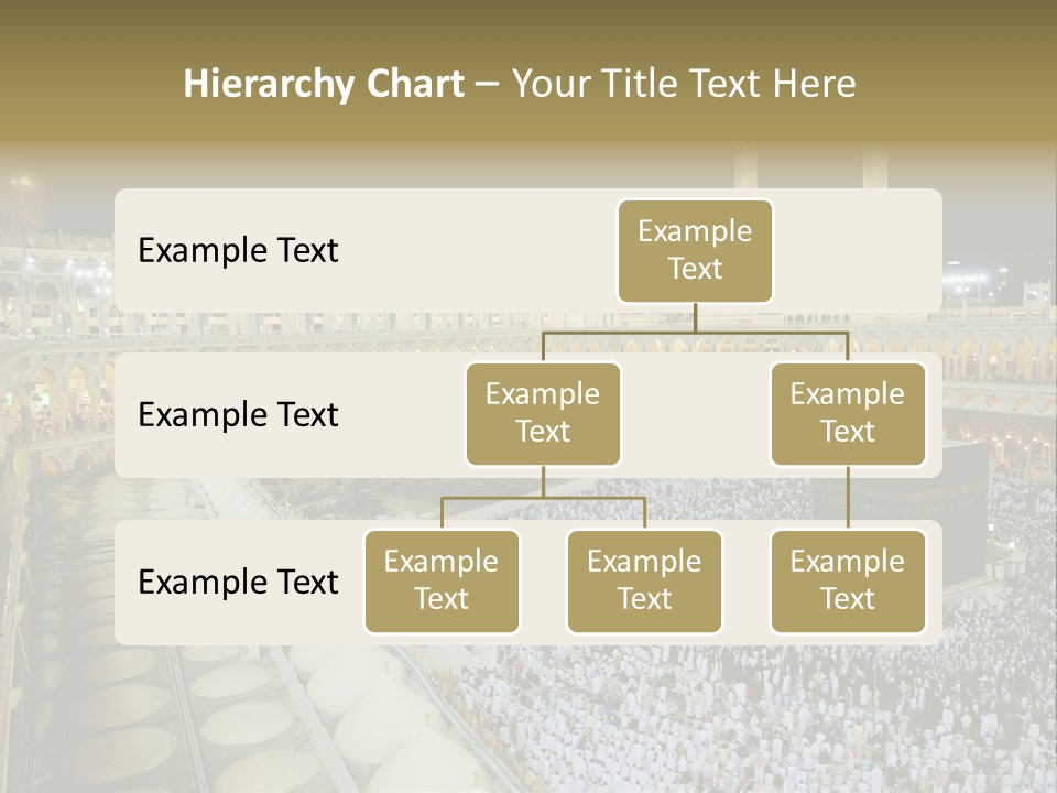 Mosque Circumambulate Background PowerPoint Template