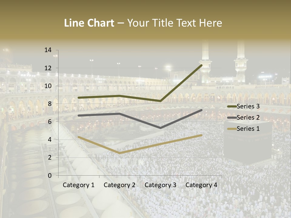 Mosque Circumambulate Background PowerPoint Template
