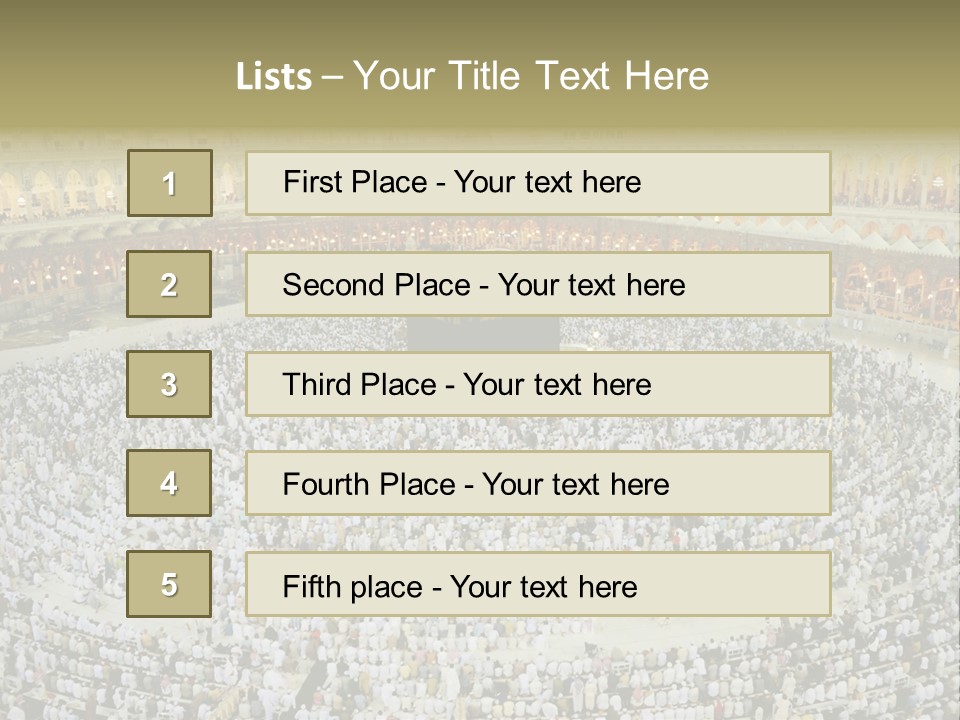 Kaaba Masjid Al Haram Haram PowerPoint Template
