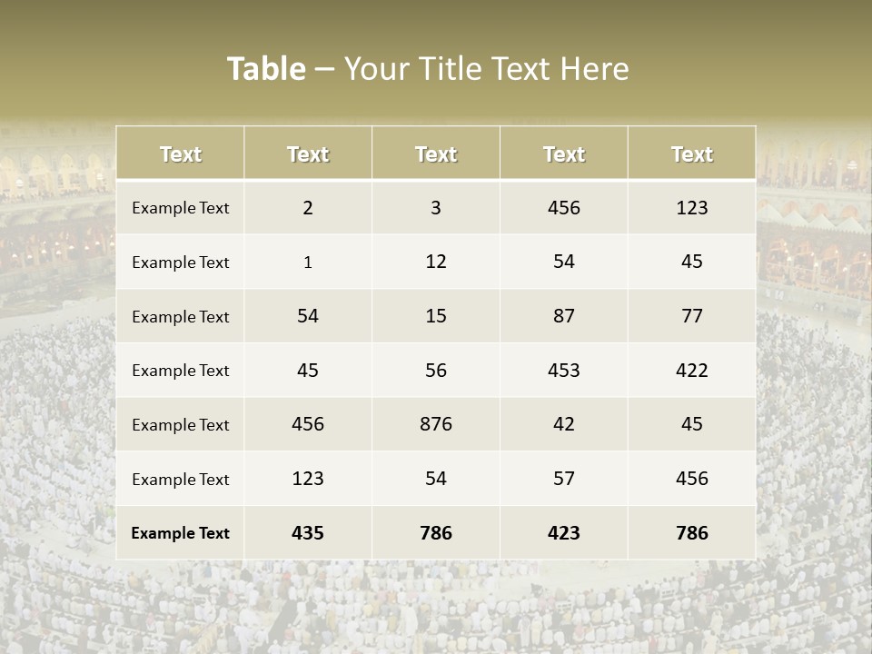 Kaaba Masjid Al Haram Haram PowerPoint Template
