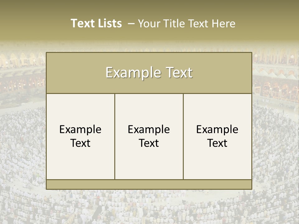 Kaaba Masjid Al Haram Haram PowerPoint Template
