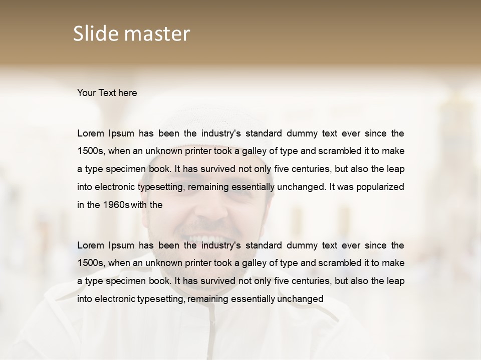 Medina Prayer People PowerPoint Template