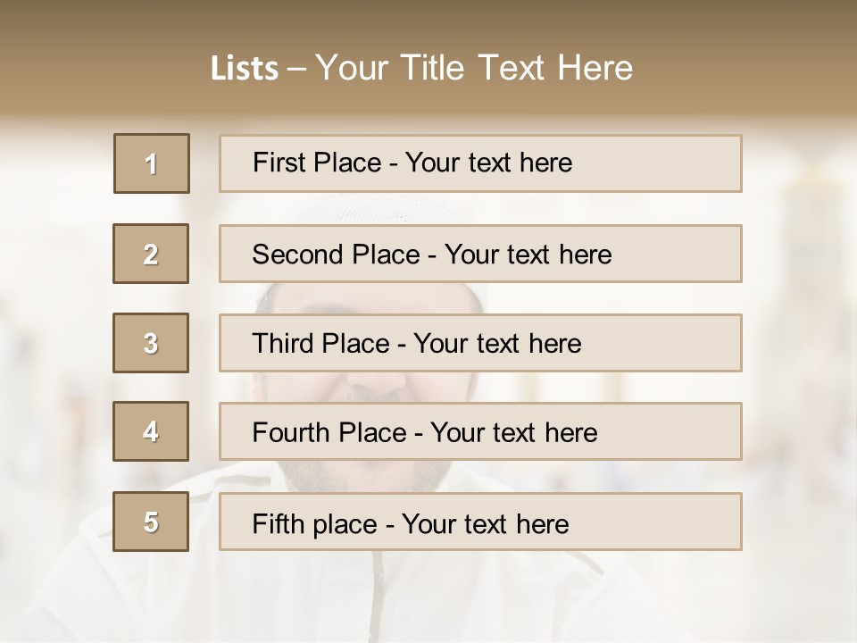 Medina Prayer People PowerPoint Template