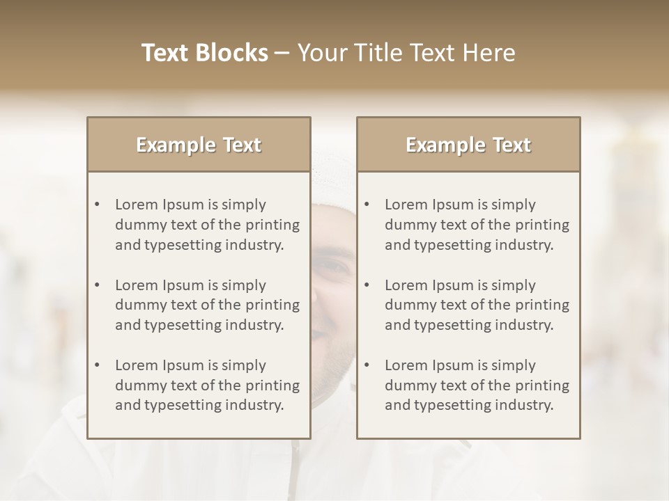 Medina Prayer People PowerPoint Template