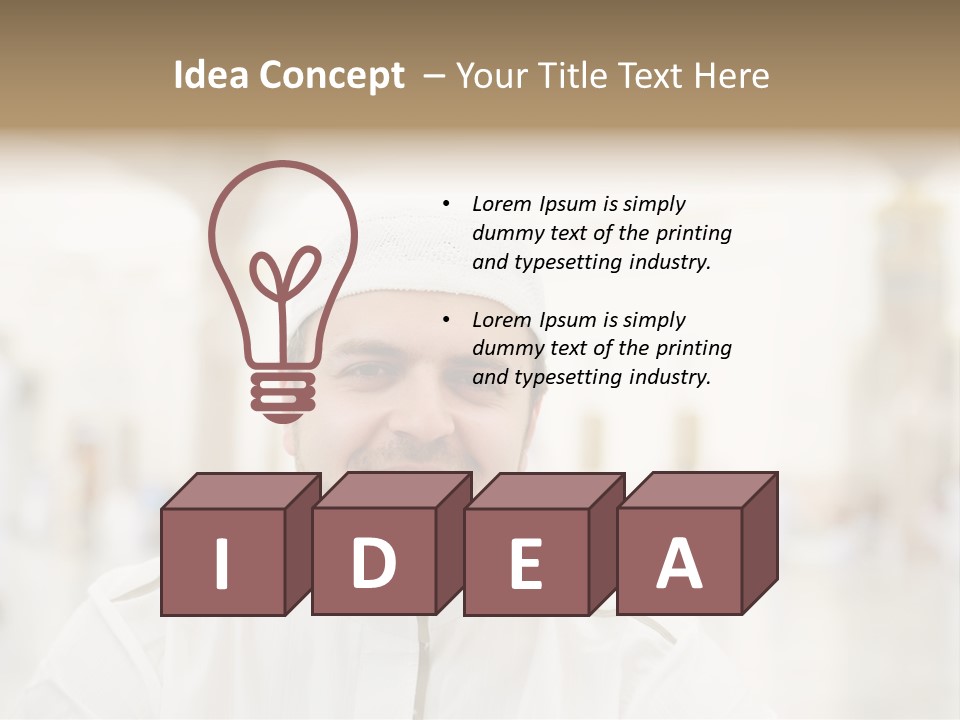 Medina Prayer People PowerPoint Template