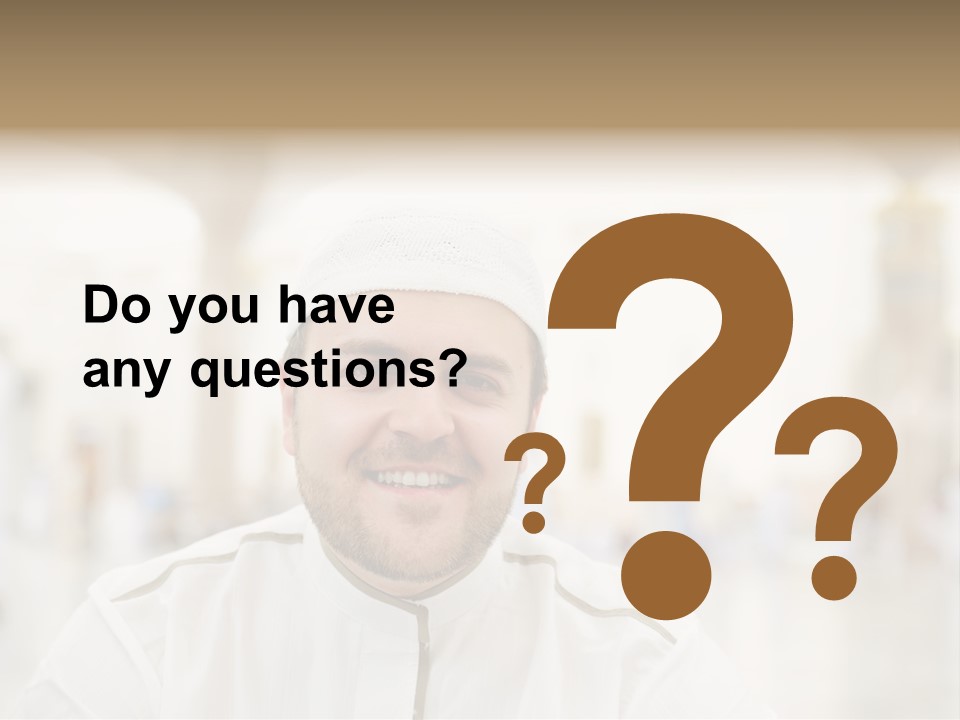 Medina Prayer People PowerPoint Template