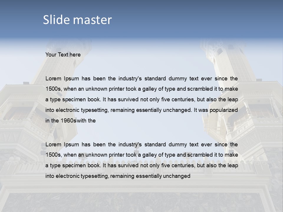 Background Masjid Omra PowerPoint Template