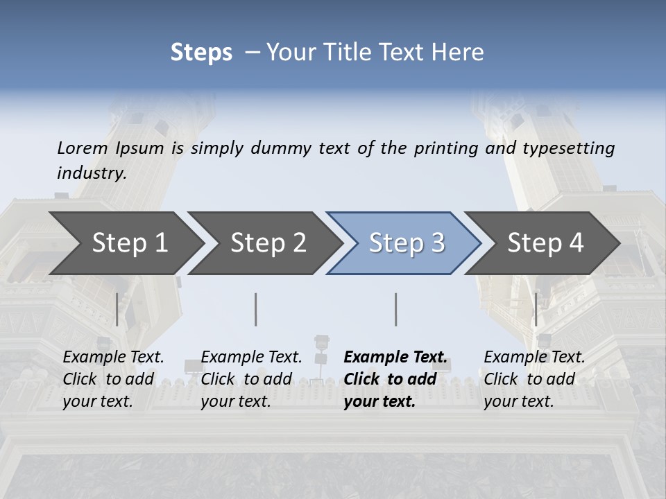 Background Masjid Omra PowerPoint Template