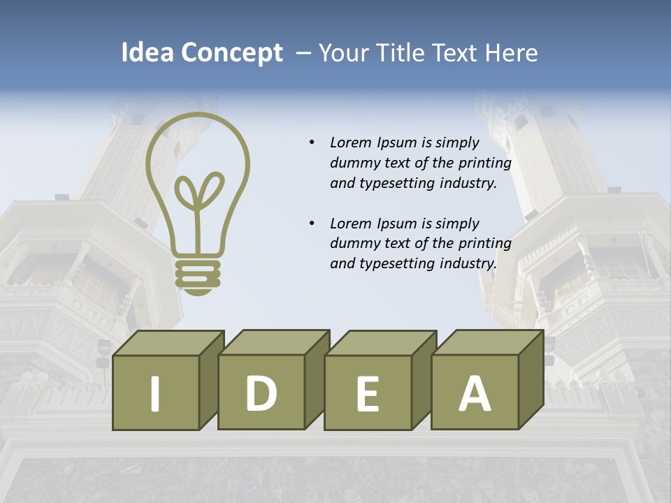 Background Masjid Omra PowerPoint Template