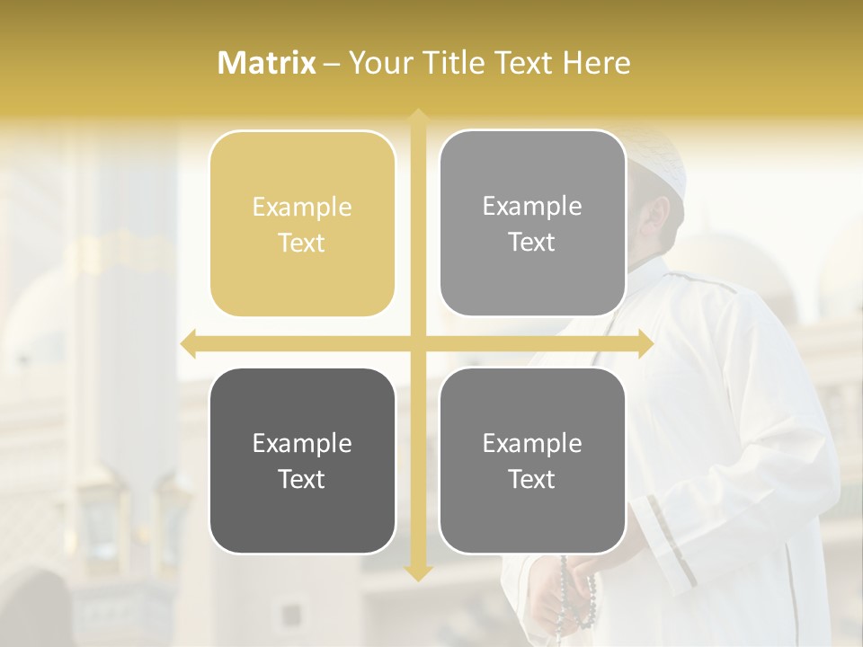 Man Sitting Holiest PowerPoint Template