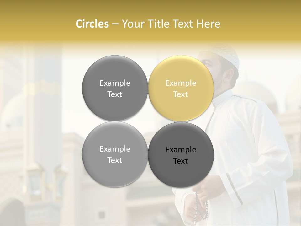 Man Sitting Holiest PowerPoint Template