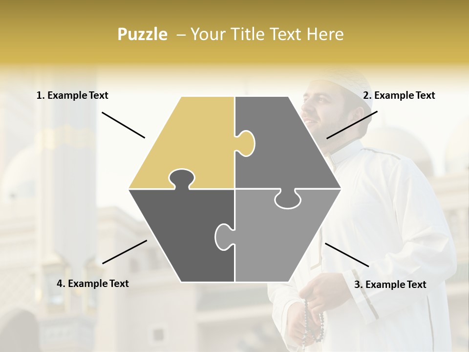 Man Sitting Holiest PowerPoint Template