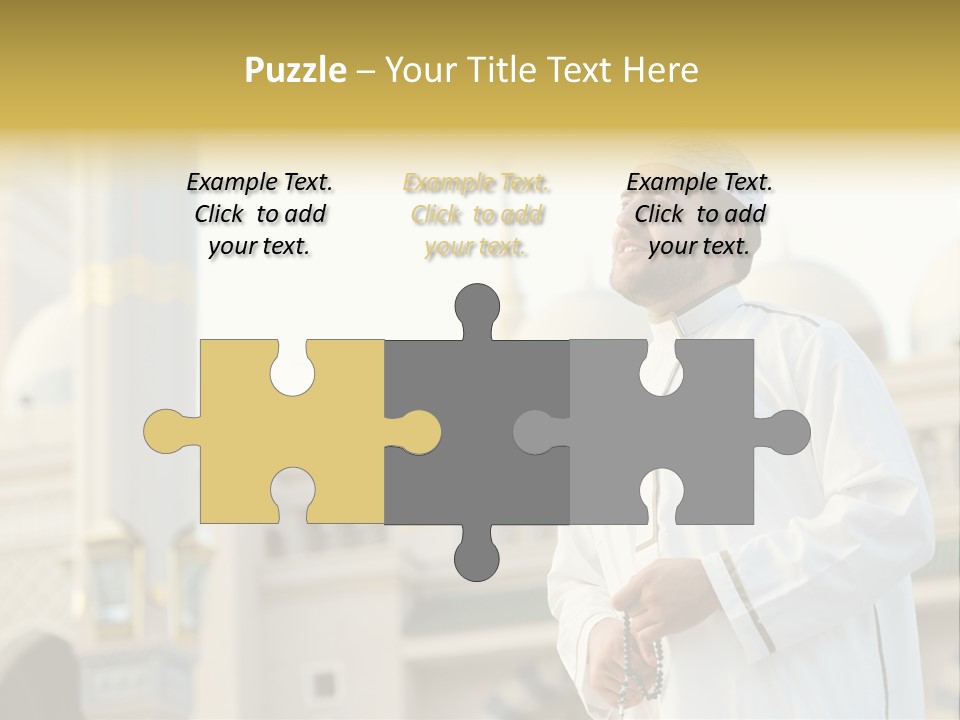 Man Sitting Holiest PowerPoint Template