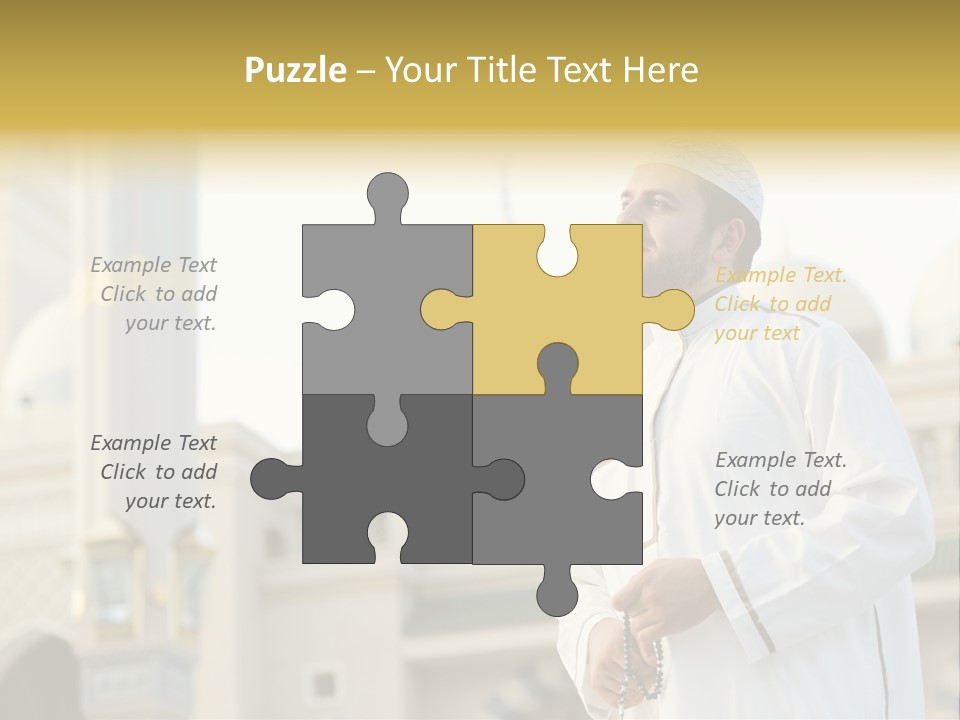 Man Sitting Holiest PowerPoint Template