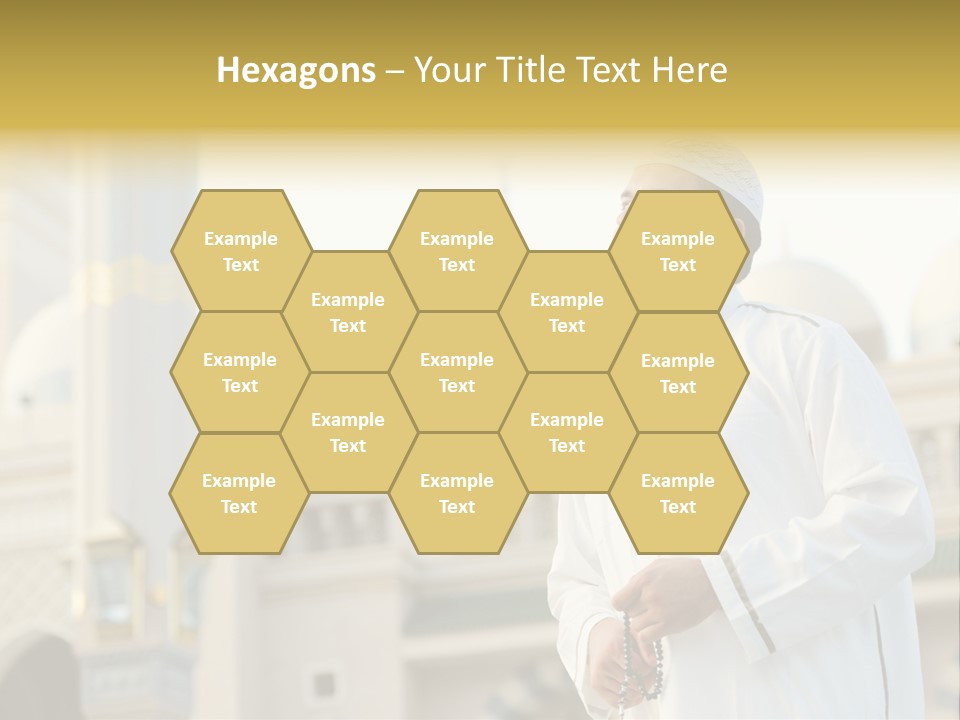 Man Sitting Holiest PowerPoint Template