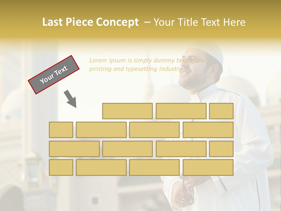 Man Sitting Holiest PowerPoint Template
