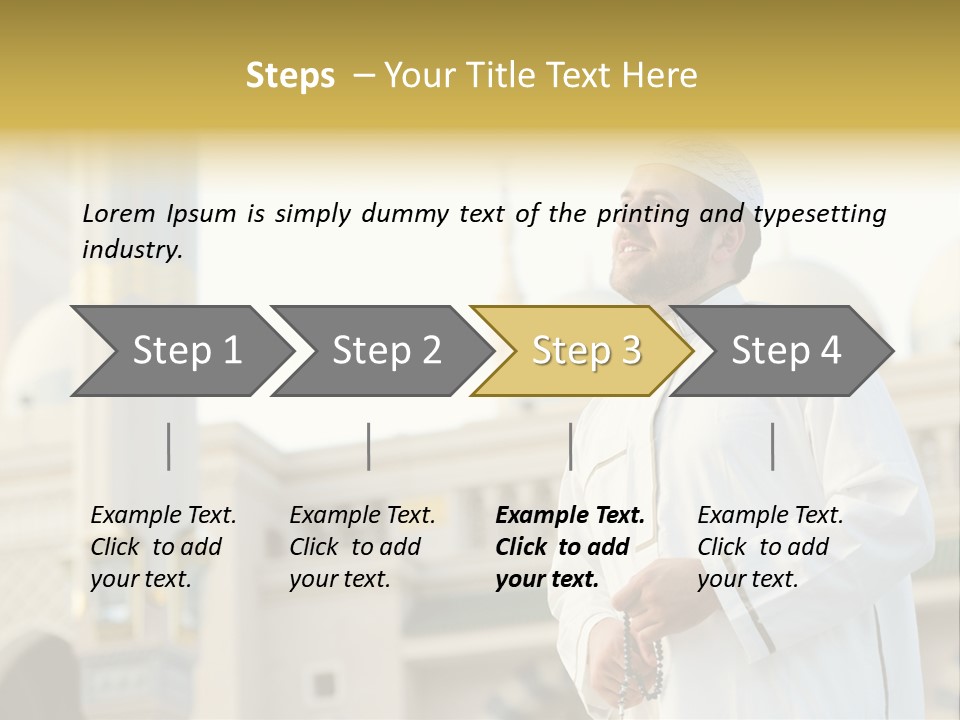 Man Sitting Holiest PowerPoint Template