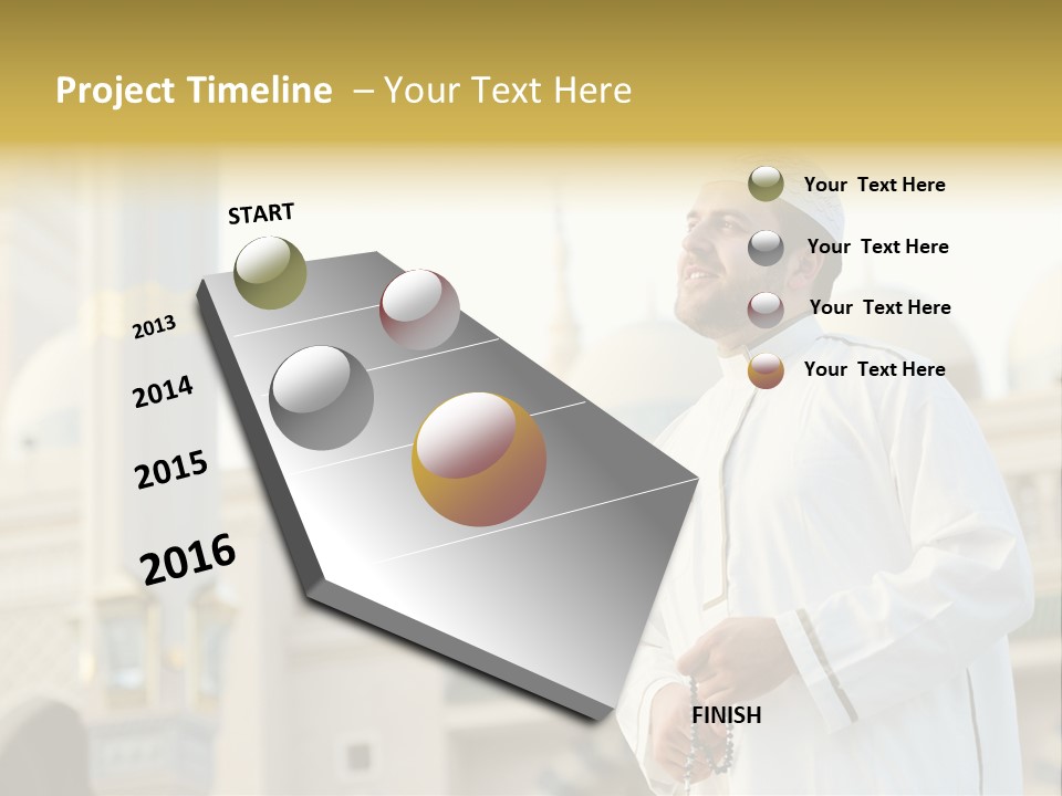 Man Sitting Holiest PowerPoint Template