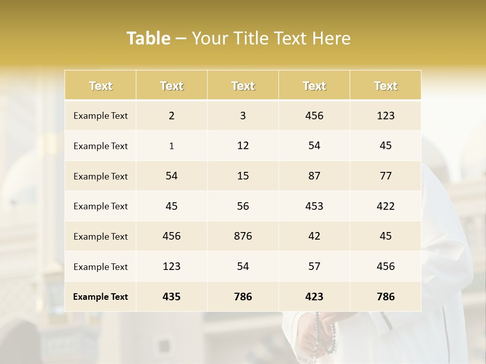 Man Sitting Holiest PowerPoint Template