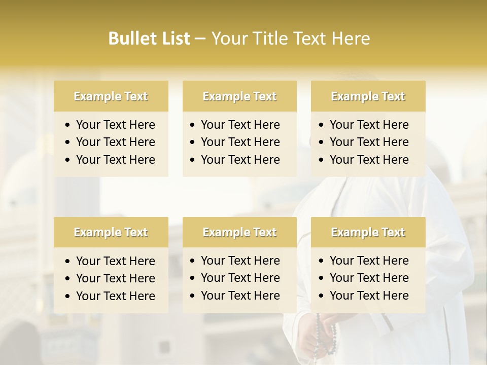 Man Sitting Holiest PowerPoint Template