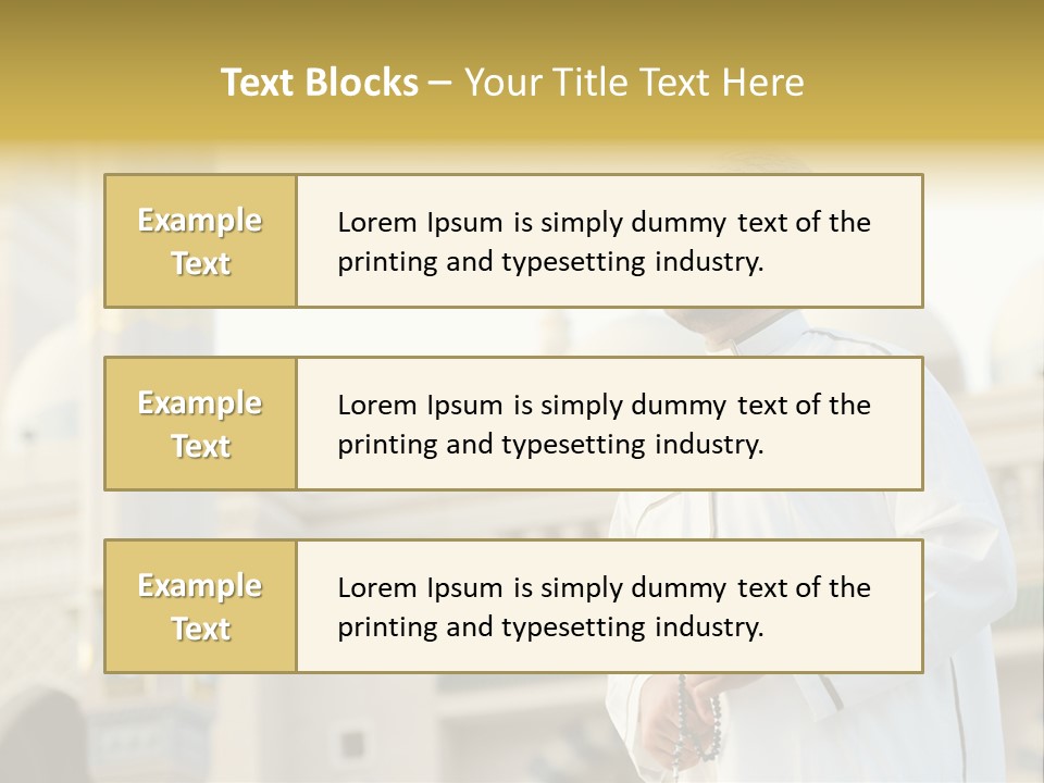Man Sitting Holiest PowerPoint Template