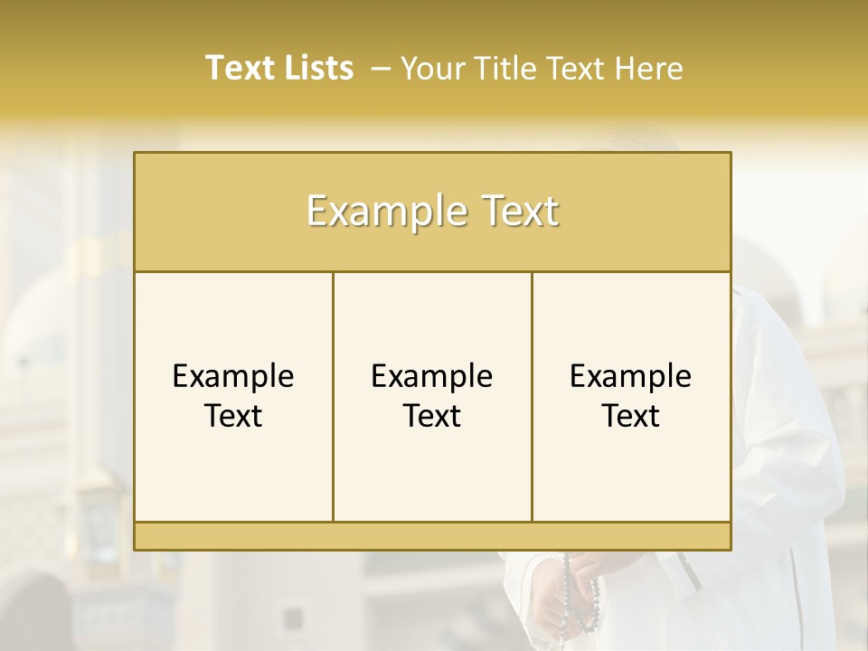 Man Sitting Holiest PowerPoint Template
