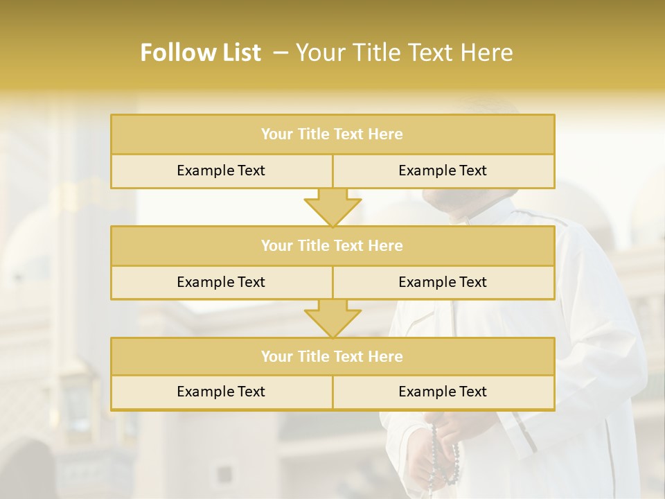 Man Sitting Holiest PowerPoint Template
