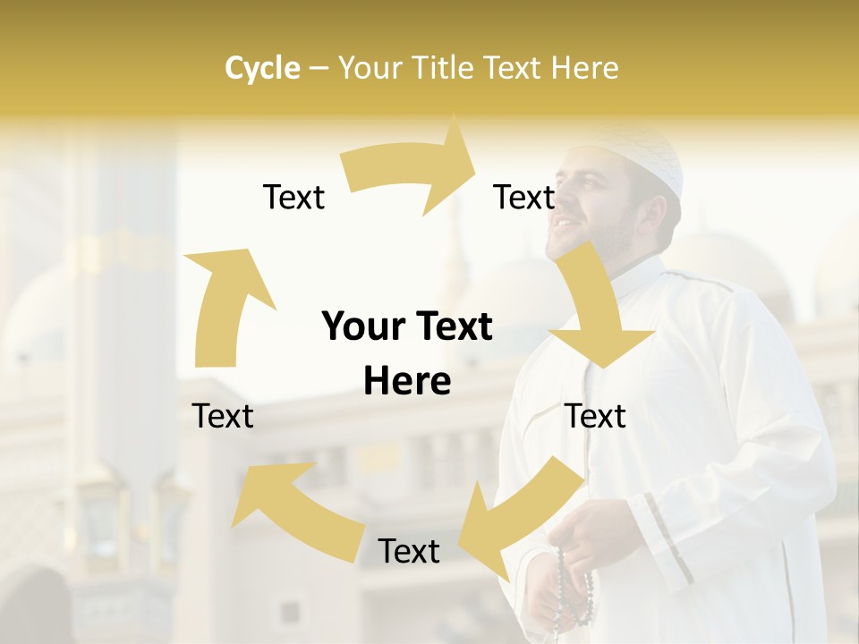 Man Sitting Holiest PowerPoint Template