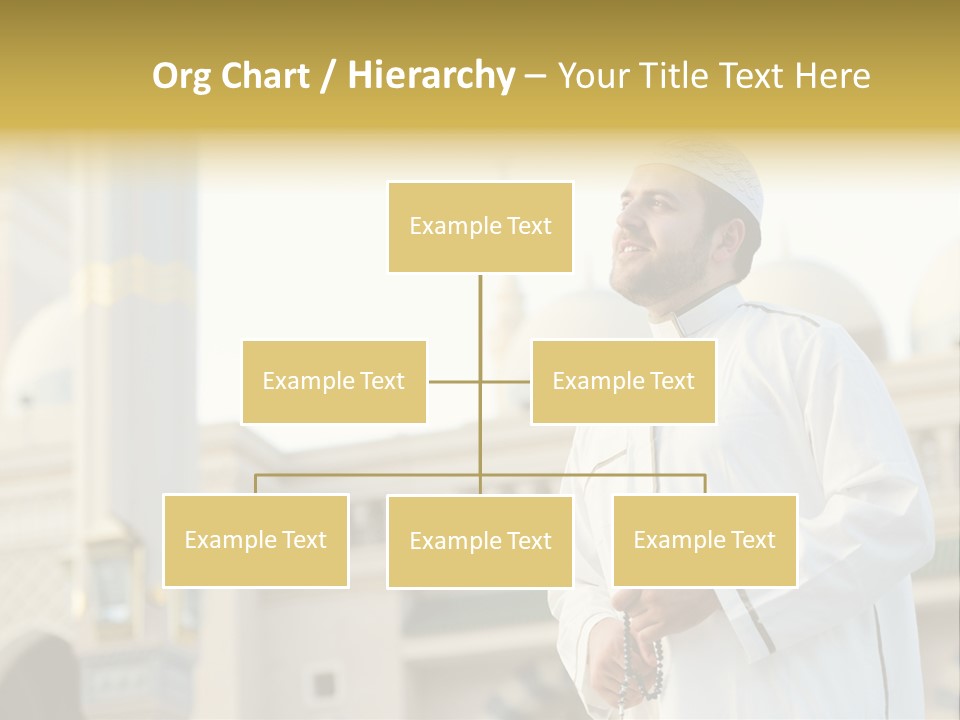 Man Sitting Holiest PowerPoint Template