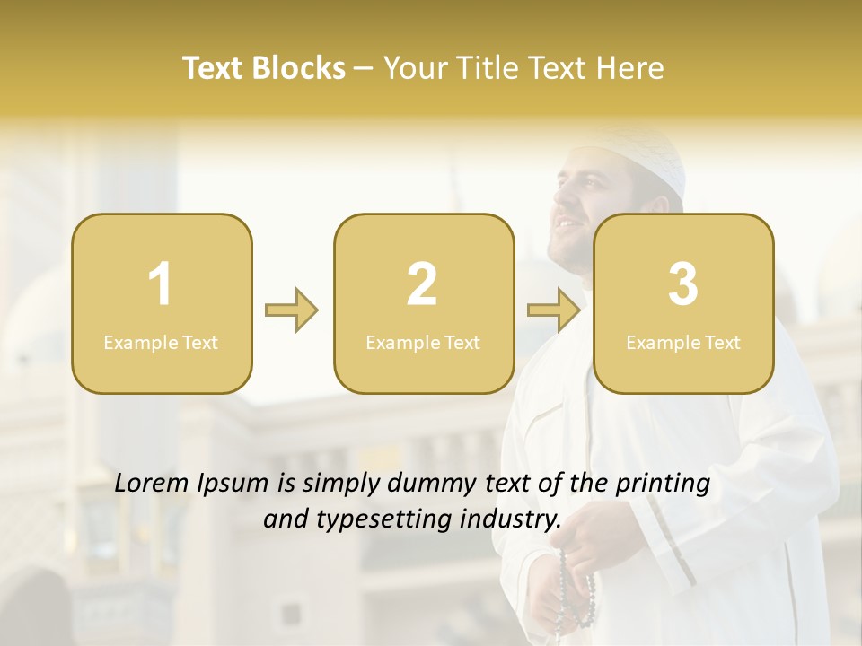 Man Sitting Holiest PowerPoint Template