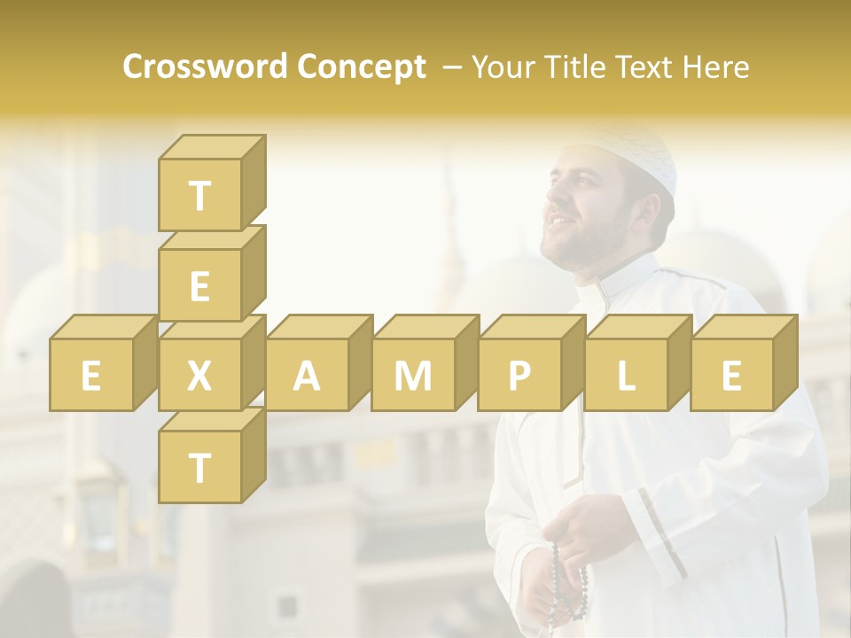 Man Sitting Holiest PowerPoint Template