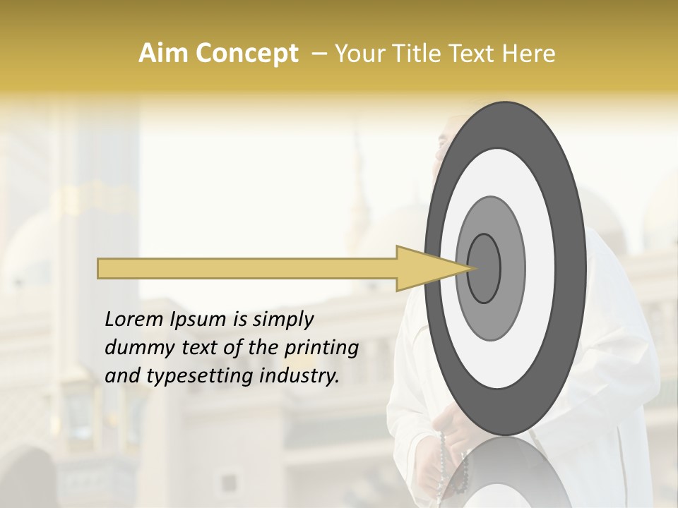 Man Sitting Holiest PowerPoint Template