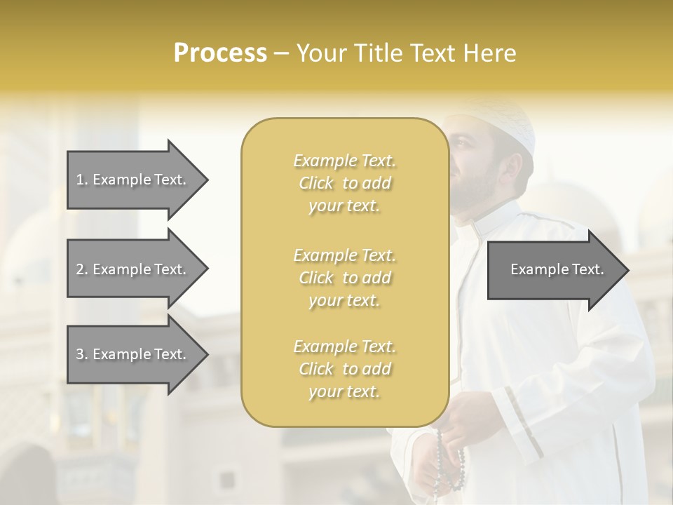 Man Sitting Holiest PowerPoint Template