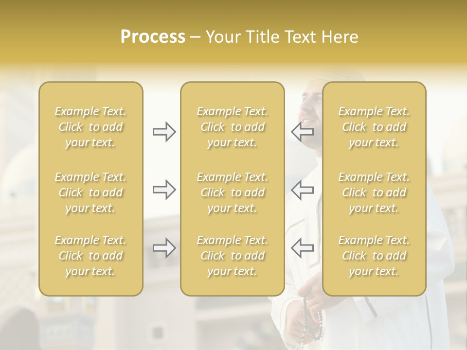 Man Sitting Holiest PowerPoint Template