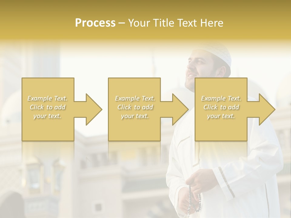 Man Sitting Holiest PowerPoint Template