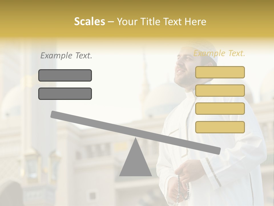 Man Sitting Holiest PowerPoint Template