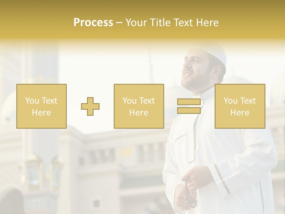 Man Sitting Holiest PowerPoint Template