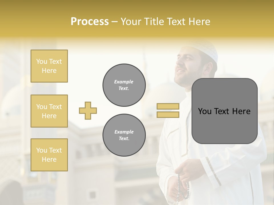 Man Sitting Holiest PowerPoint Template