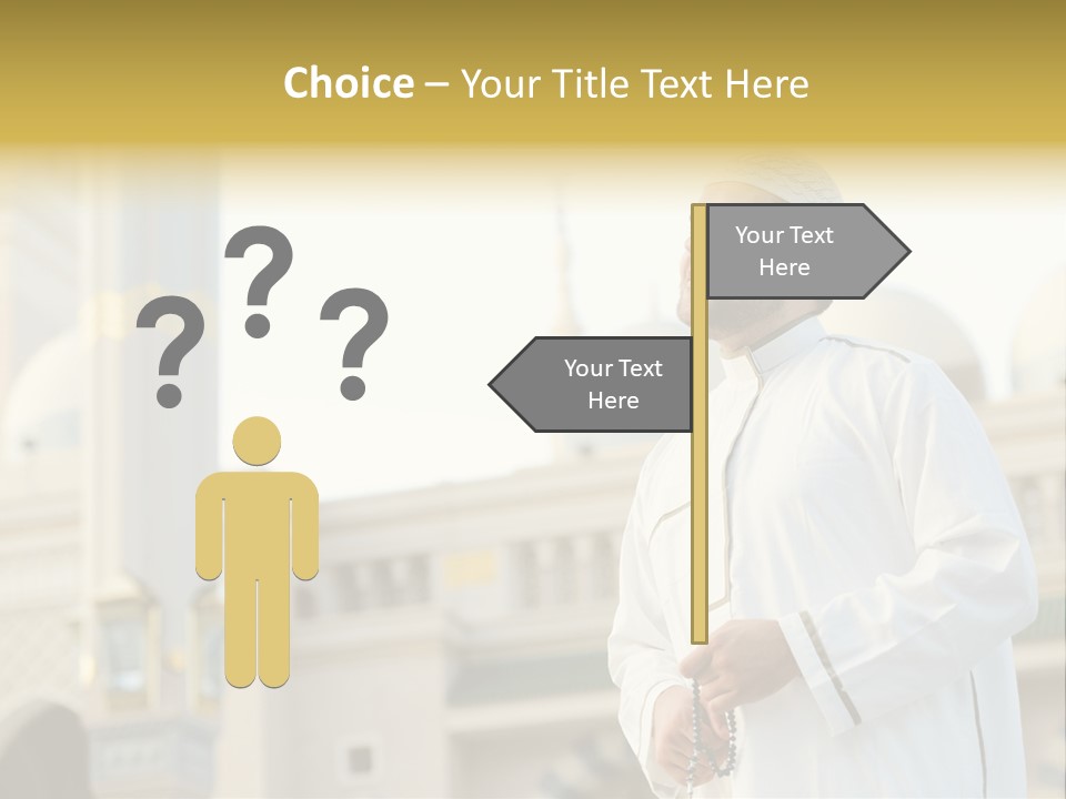 Man Sitting Holiest PowerPoint Template