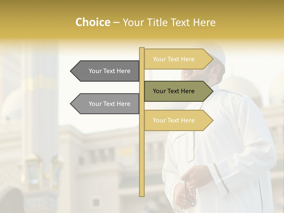 Man Sitting Holiest PowerPoint Template