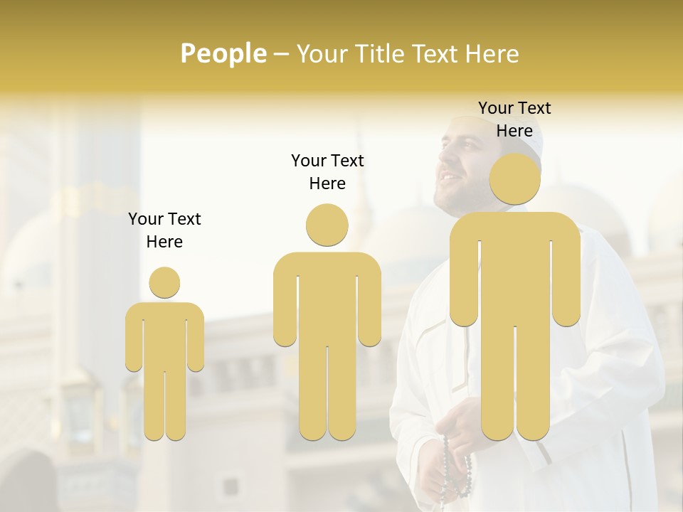 Man Sitting Holiest PowerPoint Template