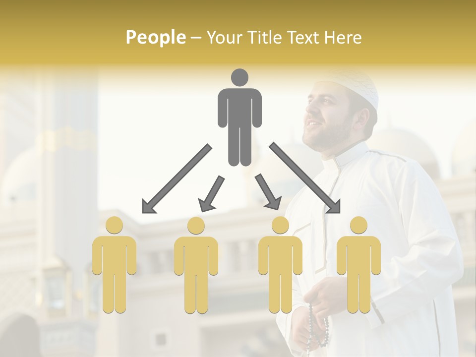 Man Sitting Holiest PowerPoint Template