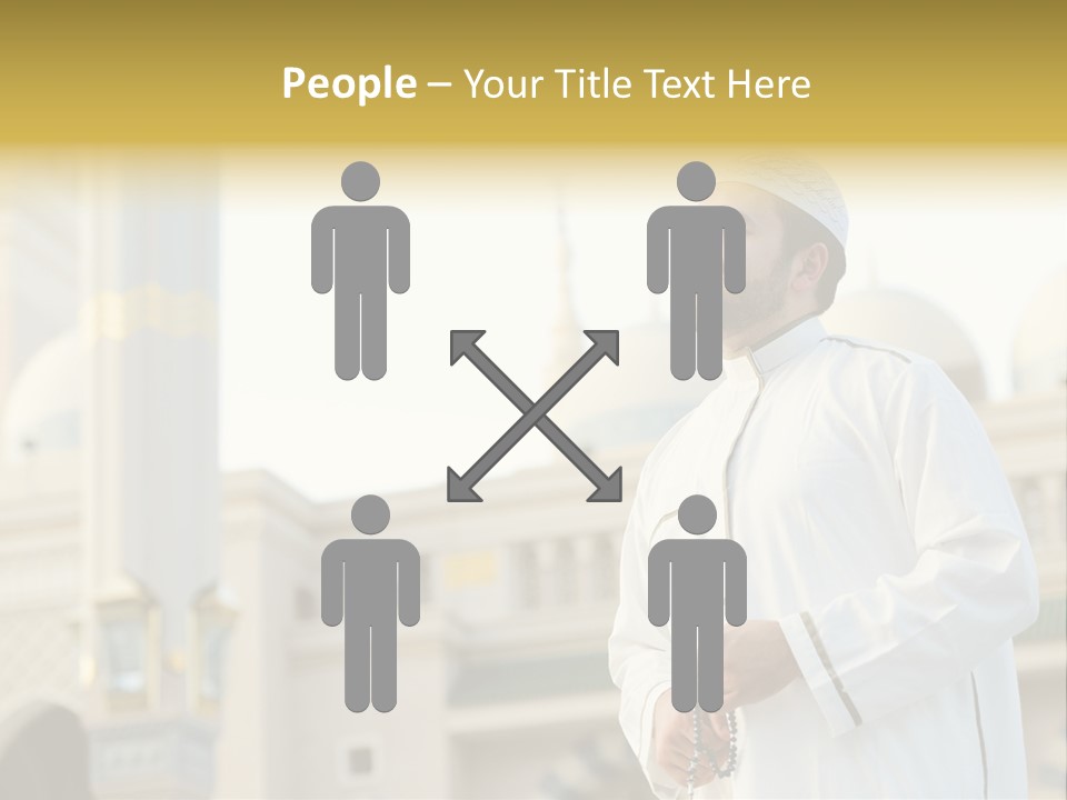 Man Sitting Holiest PowerPoint Template