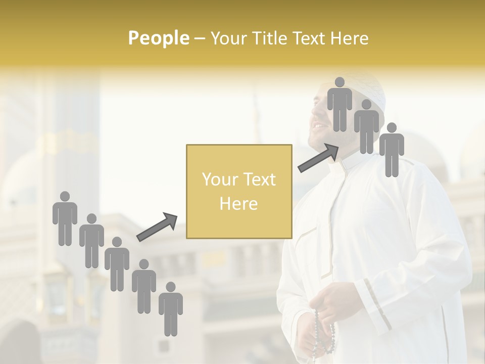 Man Sitting Holiest PowerPoint Template