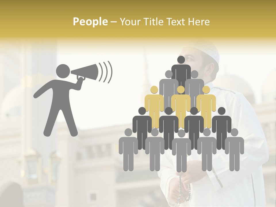 Man Sitting Holiest PowerPoint Template