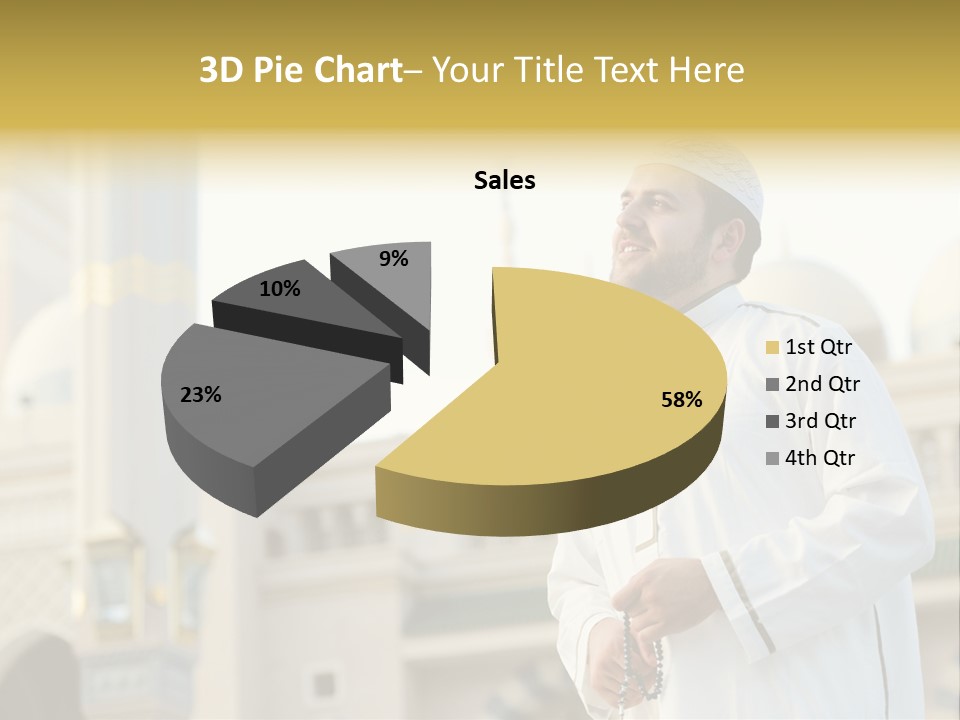Man Sitting Holiest PowerPoint Template